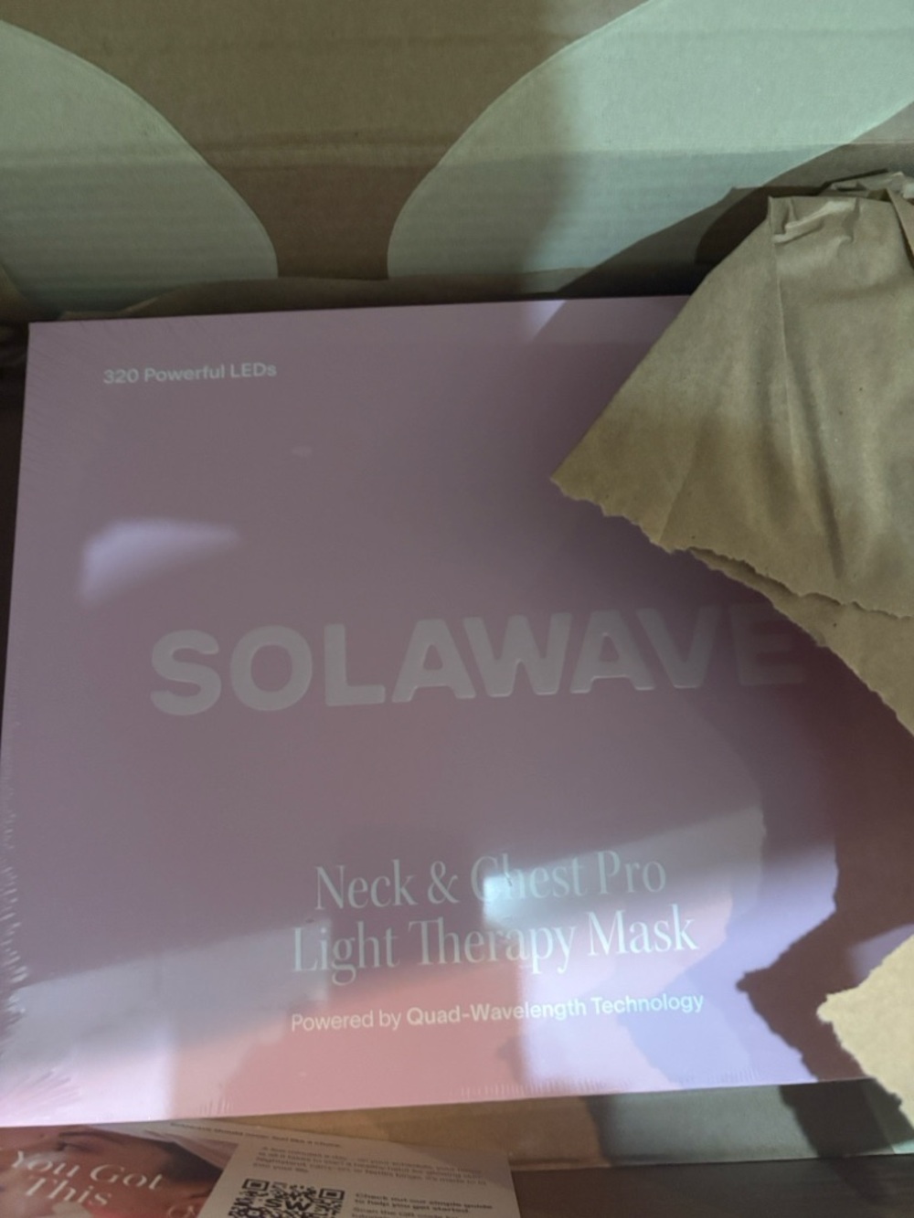 Solawave Pink Wrinkle Retreat Pro Light Therapy Face Mask and Neck piece - Picture 3 of 4